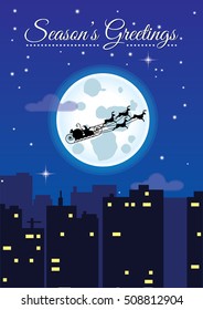 Christmas Night Cityscape