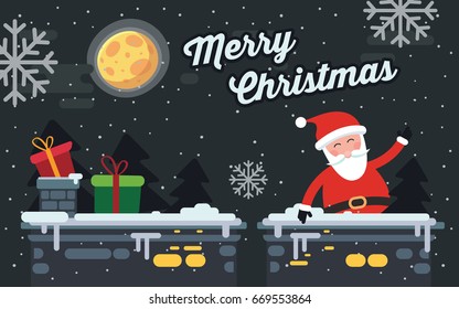 christmas night with santa claus