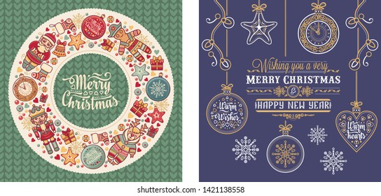 Christmas. Noel. Weihnachten. Merry Xmas Background design christmas greeting card. Christmas calligraphy lettering Merry Chrismas Happy Holiday. 
Holiday  poster for greeting cards, website,banner. 