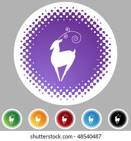 Christmas North Pole web button isolated on a background