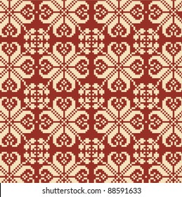 Christmas Norwegian seamless pattern