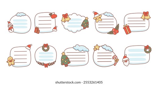 Christmas Note Vector Art Collection