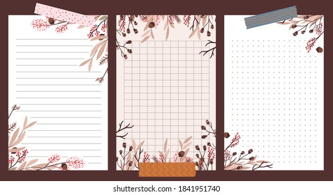 Christmas notepad, note, journal, postcards pattern cute sticker design