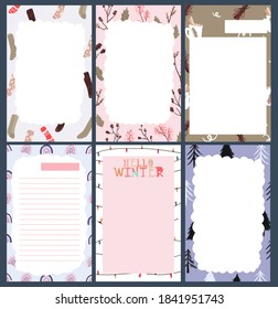 Christmas Notepad, Note, Journal, Postcards Pattern Cute Sticker Design