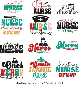 Christmas Nurse Design, Nurse Quotes, Christmas T shirt Design.