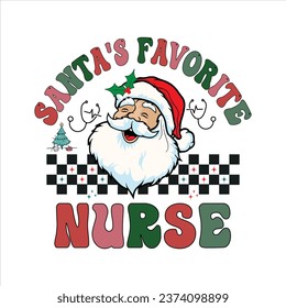 Christmas Nurse T-shirt, Santa's Favorite
