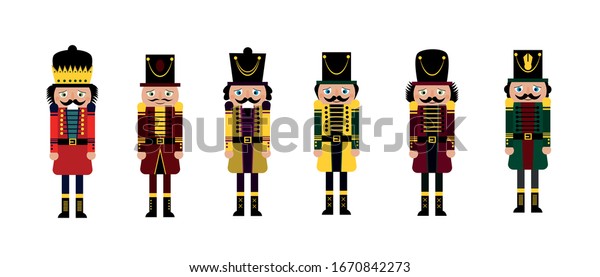 Christmas Nutcracker Cartoon Illustration Wooden Soldier Stock Vector ...