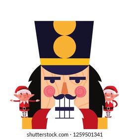 christmas nutcracker and elves decoration