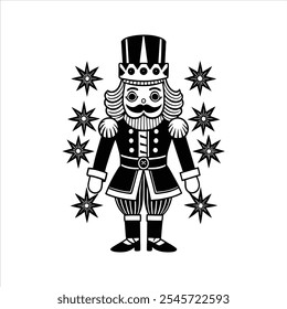 Christmas Nutcracker - Iconic Holiday Decor Illustration