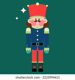 Christmas nutcracker for illustration and design
