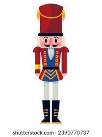 christmas nutcracker illustration design isolated