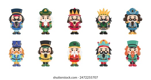 Christmas Nutcracker Illustration Set Collection