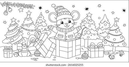 christmas nutcracker mouse coloring book page. you can print it on standard