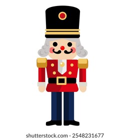  Christmas nutcracker, soldier figurine - vector illustration