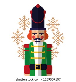 christmas nutcracker toy snowflakes decoration