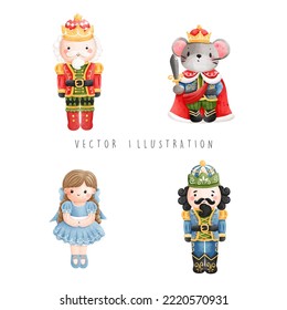 Christmas nutcracker, Christmas vector illustration