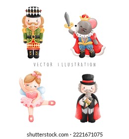 Christmas nutcracker, Christmas vector illustration