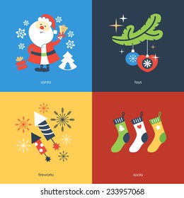 christmas objects set 