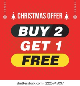 Christmas Offer Background, Web banner, Template, Xmas vector for multipurpose use