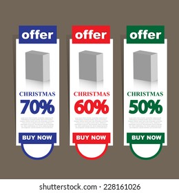Christmas offer banner template