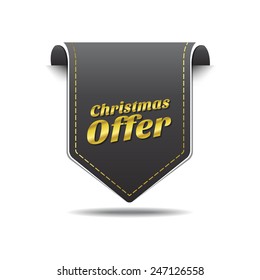 Christmas Offer golden Vector Icon Design