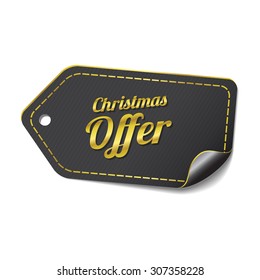 Christmas Offer golden Vector Icon Design