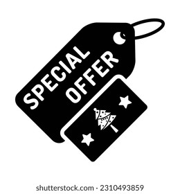 Christmas Offer Icon , Vector Graphics