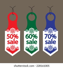 Christmas offer tag template
