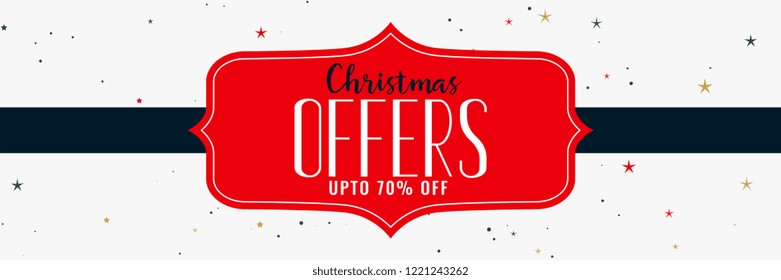 christmas offers and sale banner design