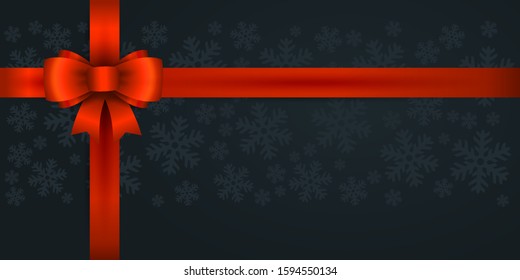 christmas old-fashioned black vector scene with red medal bow and snowflakes satisfied vacation star snowflake banquet season black conceptual holiday background scene red new space ceremonial xmas ce