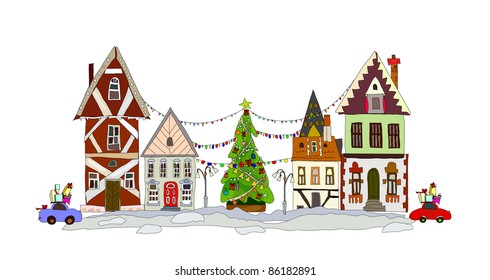 Christmas on the town's square