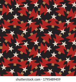 Christmas Orange Holiday seamless pattern background for website graphics, fashion textiles
