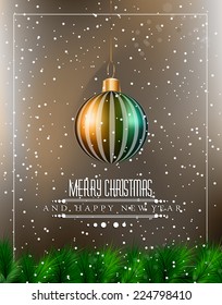 Christmas original modern background template for invitations, seasonal cards, event posters, new year backgronds and so on.