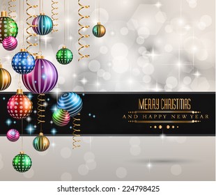 Christmas original modern background template for invitations, seasonal cards, event posters, new year backgronds and so on.