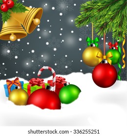 Christmas ornament background