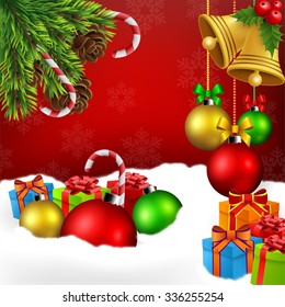 Christmas ornament background