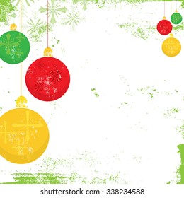 Christmas ornament background
Christmas ornaments over a textured background. 