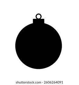 Christmas ornament ball icon vector