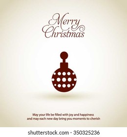 Christmas Ornament balls Greeting card
