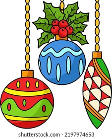 Christmas Ornament Cartoon Colored Clipart