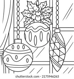 Christmas Ornament Coloring Page for Kids