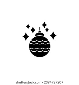Christmas ornament concept line icon. Simple element illustration. Christmas ornament concept outline symbol design.