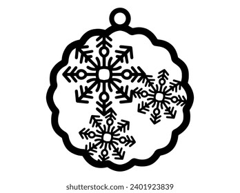 Christmas Ornament Decoration Laser Cutting