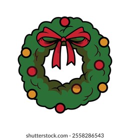 Christmas ornament element illustration vector