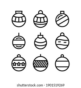christmas ornament icon or logo isolated sign symbol vector illustration - Collection of high quality black style vector icons
