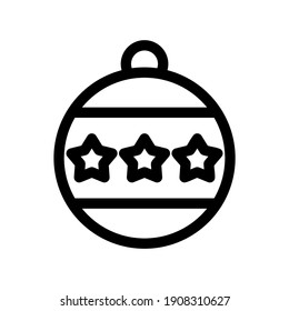 christmas ornament icon or logo isolated sign symbol vector illustration - high quality black style vector icons
