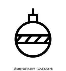 christmas ornament icon or logo isolated sign symbol vector illustration - high quality black style vector icons
