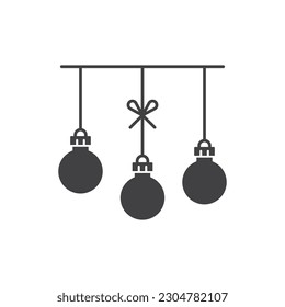 Christmas Ornament Icon Vector Design.