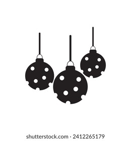 christmas ornament icon vector ilustration logo design