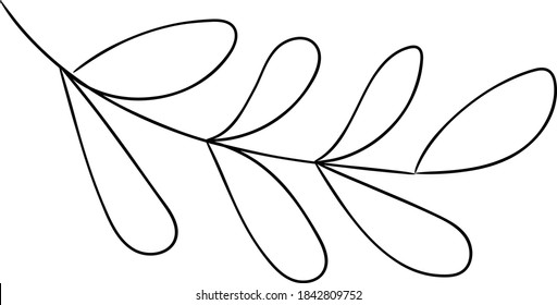 Christmas Ornament Line Art Outline Black and White